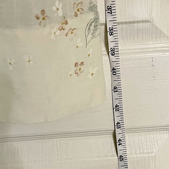 Vintage Handmade Floral Cream Dress - Picture 9 of 13